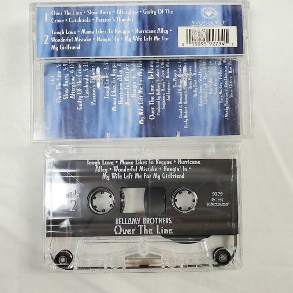 Bellamy Brothers – Over the Line Cassette Album 1997 Intersound Country - Picture 2 of 3